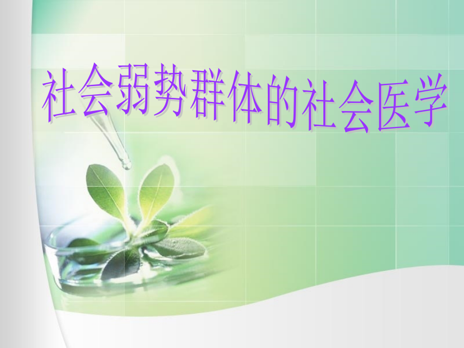 第十一章弱势群体社会医学.pptx_第1页