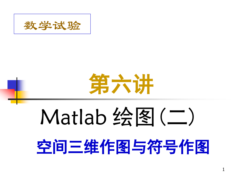 matlab的空间三维作图和符号作图.pptx_第1页