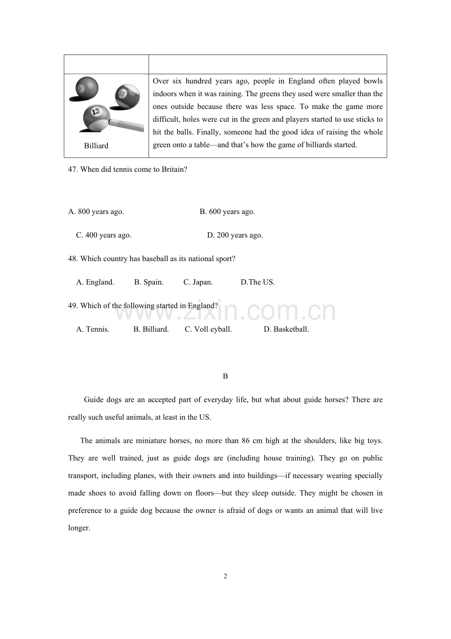 2014年朝阳区中考一模英语试卷(下).docx_第2页