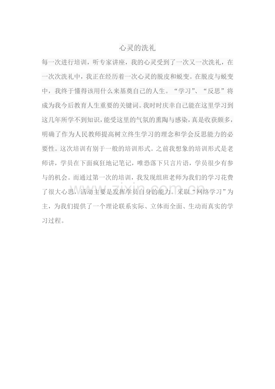 心灵的洗礼.doc_第1页