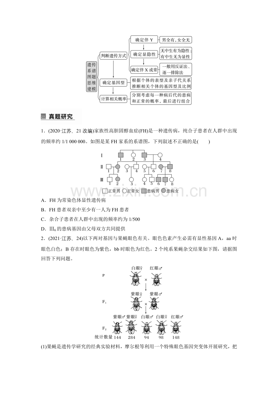 第一篇-专题五-考点三-伴性遗传与人类遗传病.docx_第2页