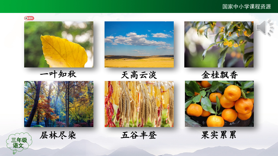 三年级【语文(统编版)】《金秋诗文阅读》第一课时.pptx_第2页
