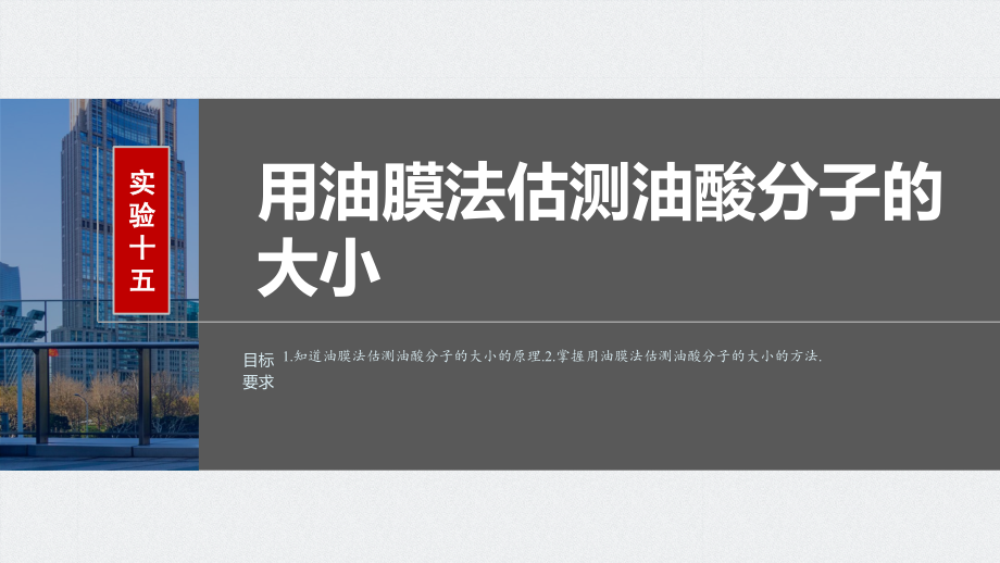 2024高考物理大一轮复习课件-第十五章-实验十五-用油膜法估测油酸分子的大小.pptx_第2页