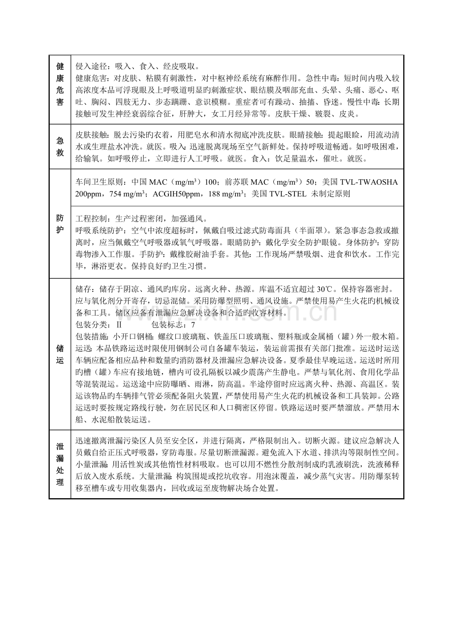 甲苯安全重点技术专项说明书MSDS.doc_第2页