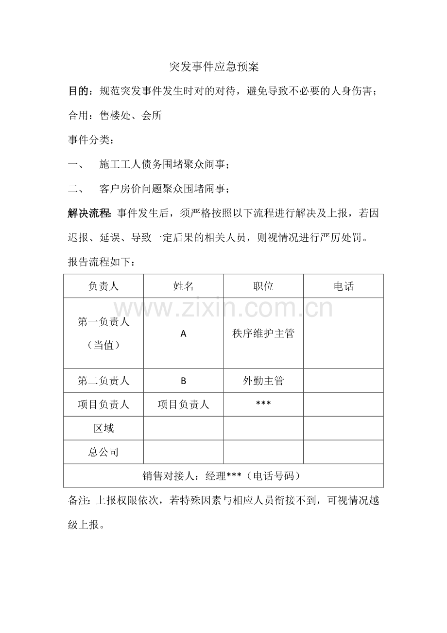突发事件应急处置流程.doc_第1页