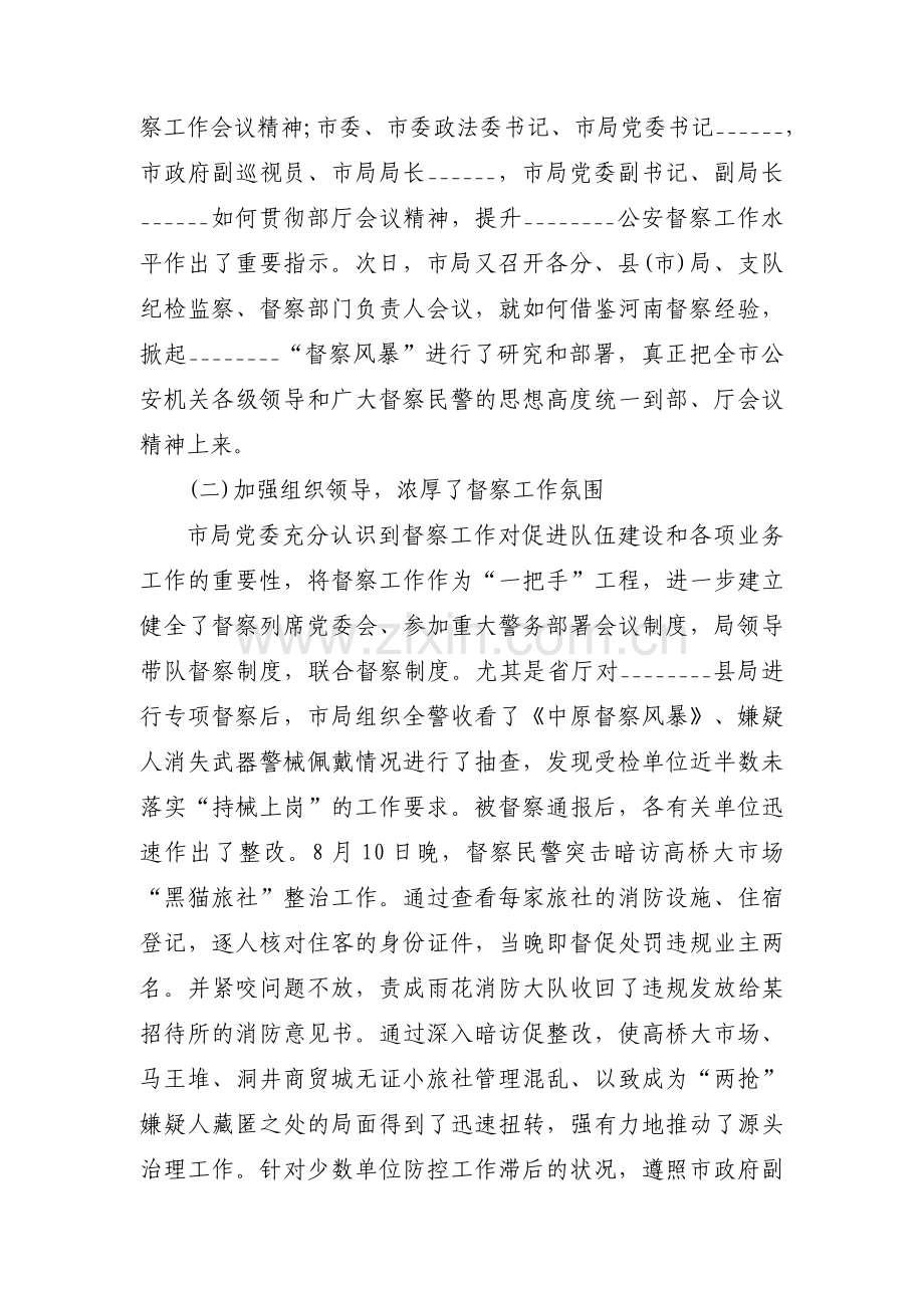 警务督察工作总结.docx_第2页