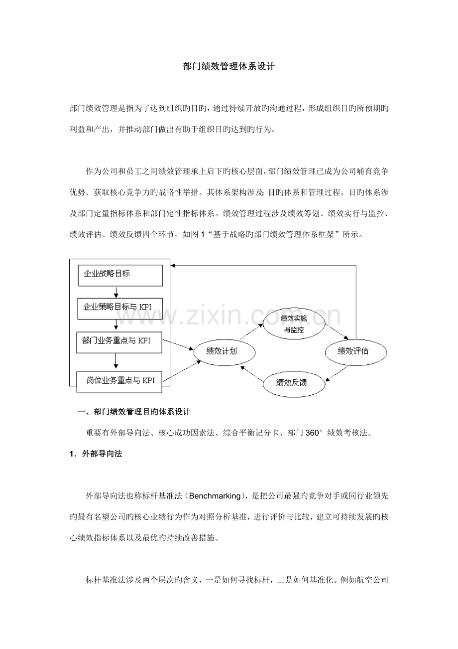 部门绩效管理全新体系设计.doc_第1页