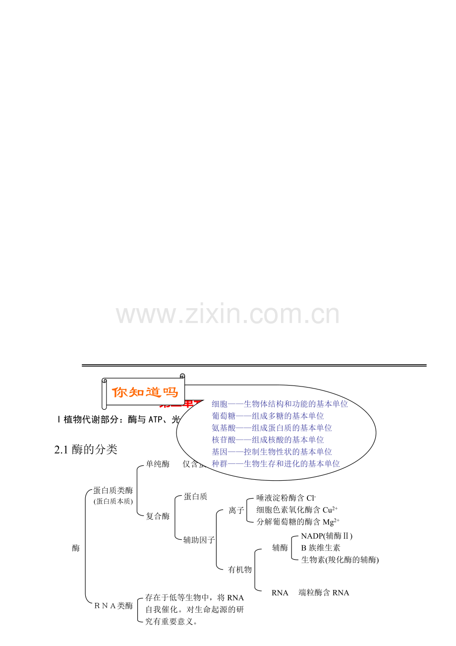 高中生物知识点生物竞赛必备知识总结.doc_第1页