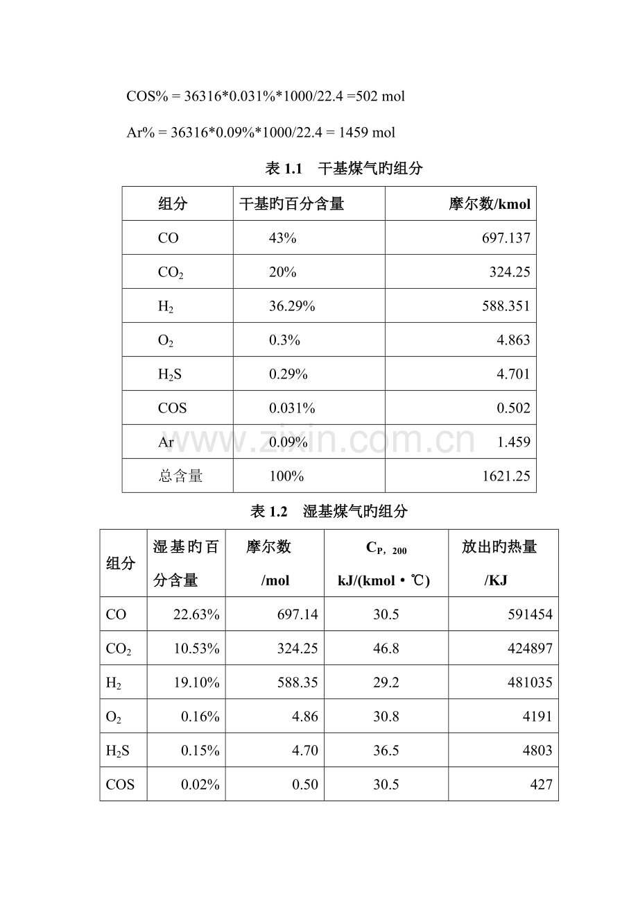甲醇变换工段工艺计算.docx_第2页