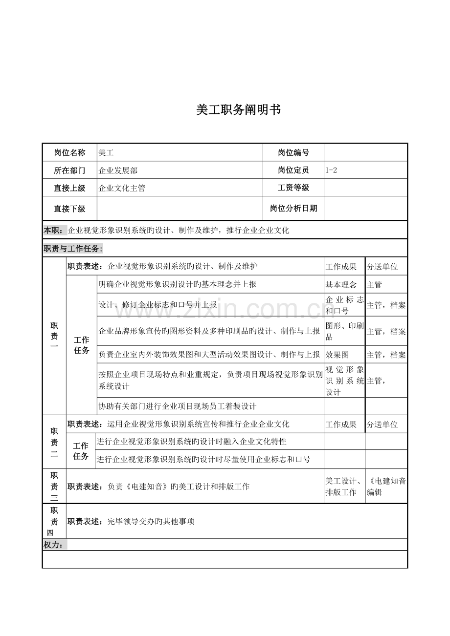 美工的职务说明书.doc_第1页