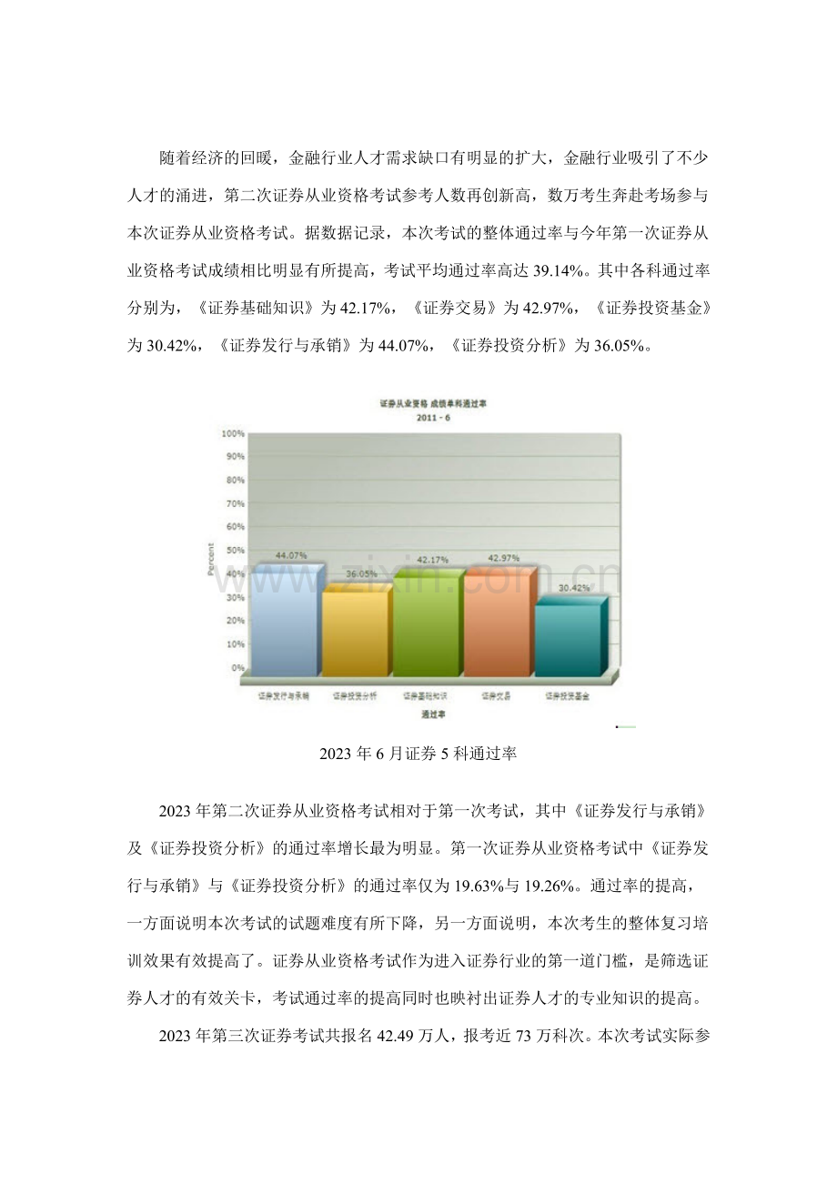 2023年证券从业资格考试通过率分析.doc_第2页