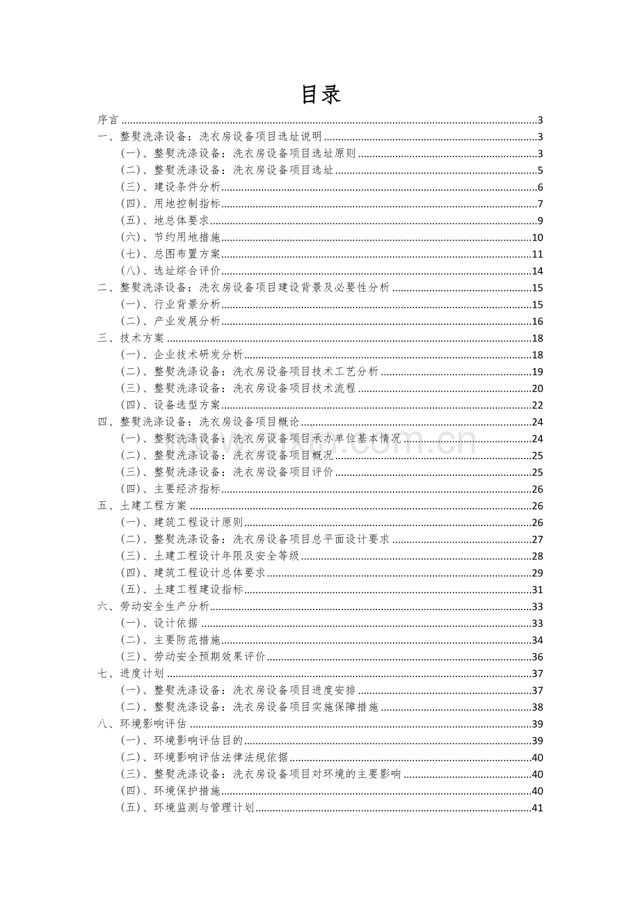 2024年整熨洗涤设备：洗衣房设备项目可行性研究报告.docx_第2页