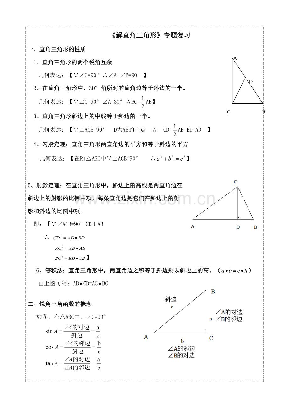 2023年专题复习知识点考点测试.doc_第1页