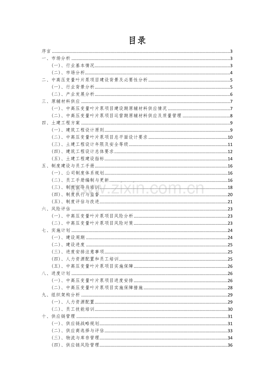 2025中高压变量叶片泵项目可行性计划书.docx_第2页