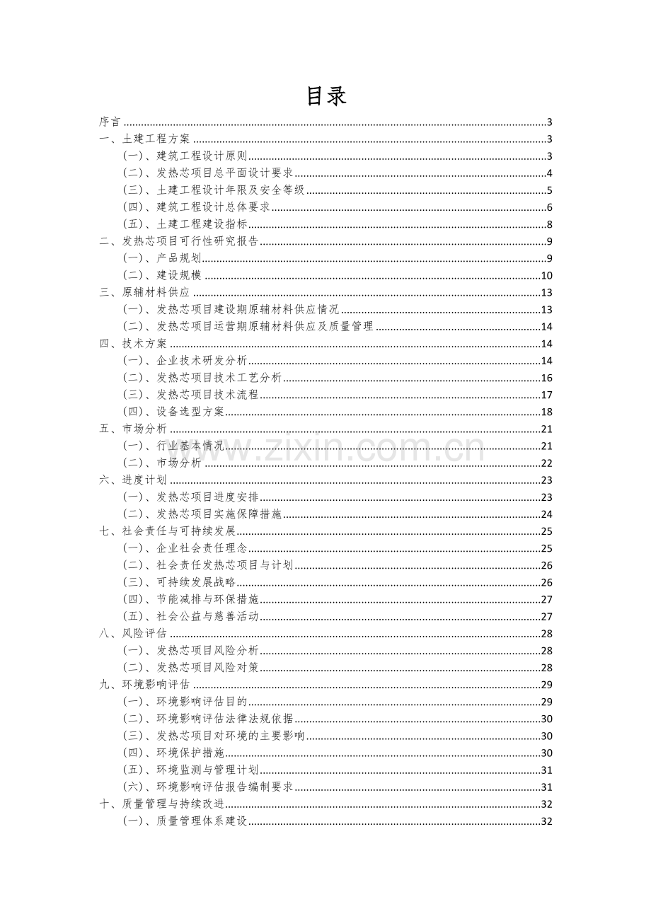 2024年发热芯项目投资分析及可行性报告.docx_第2页