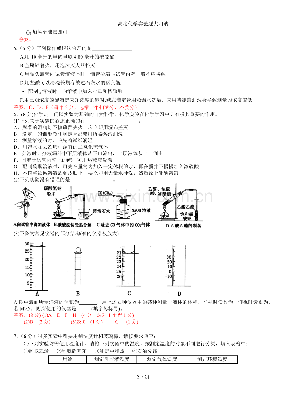 高考化学实验题大归纳.doc_第2页