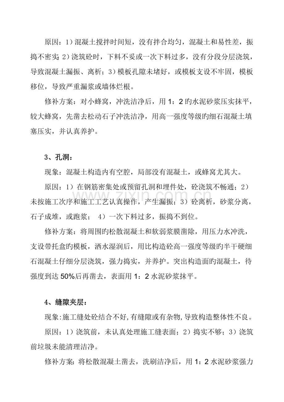 混凝土工程质量缺陷处理方案.doc_第2页