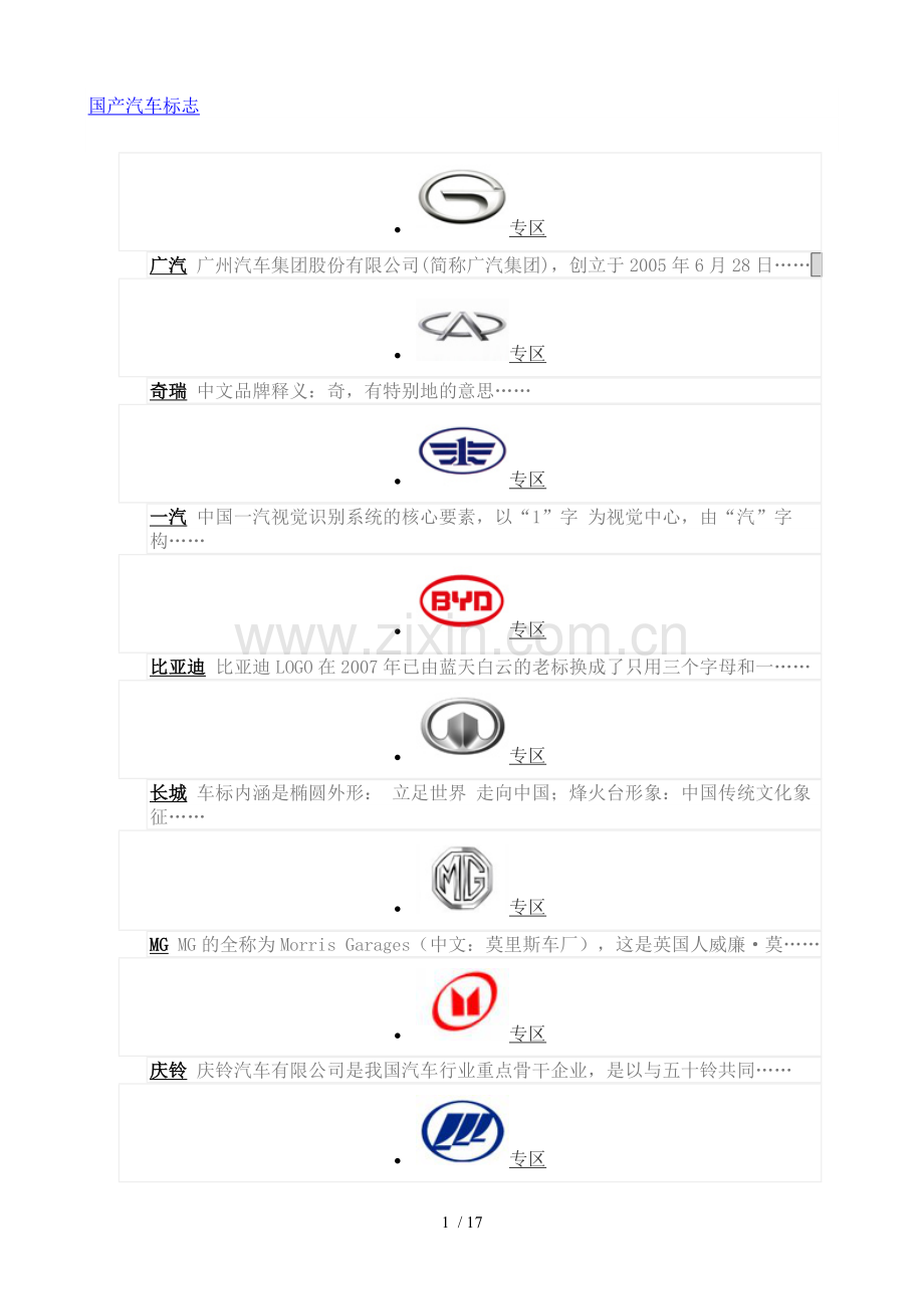 国产汽车标志.doc_第1页