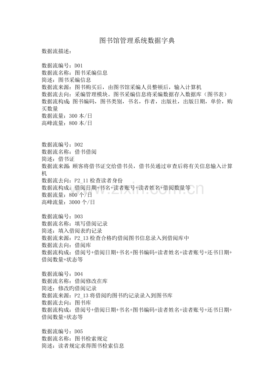 图书馆管理系统数据字典.doc_第1页