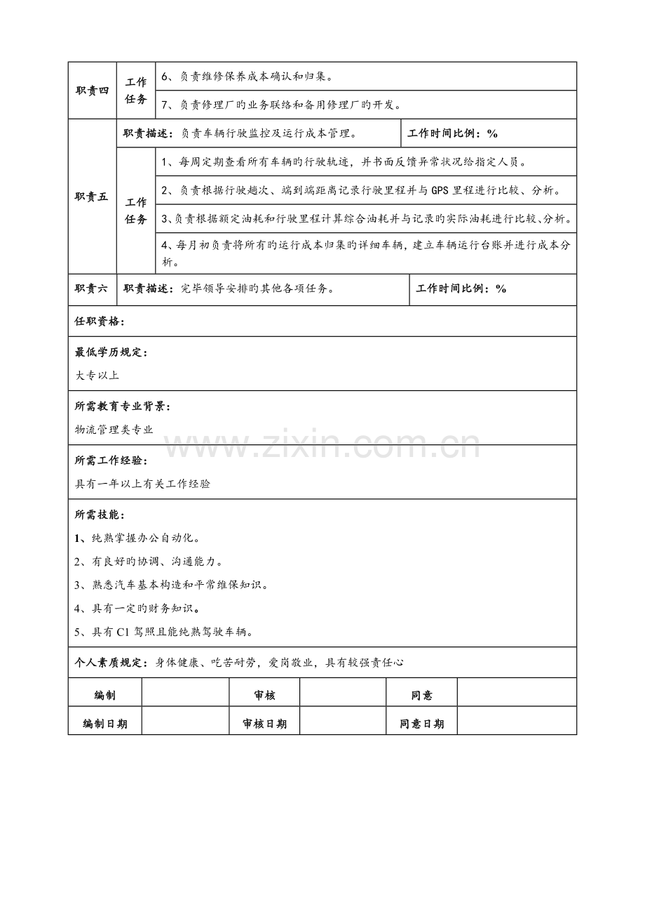 采购及车辆管理专员岗位职责.doc_第2页