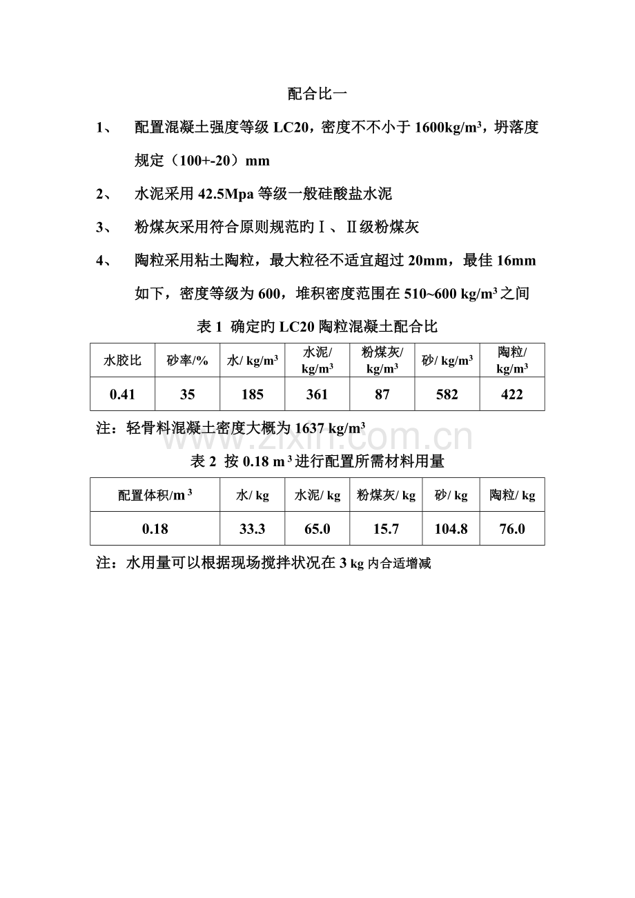 陶粒混凝土配合比.doc_第1页
