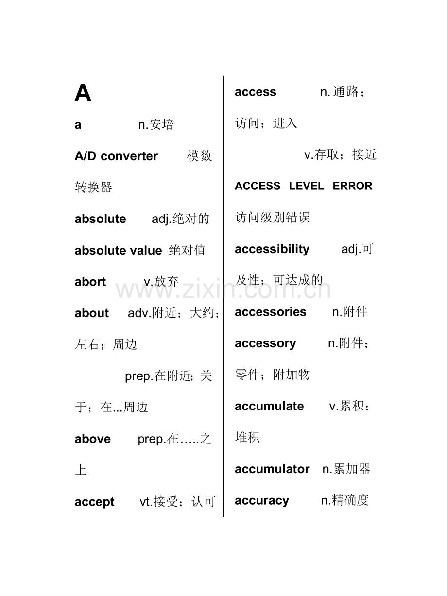 仪表英语词汇手册新版.doc_第1页