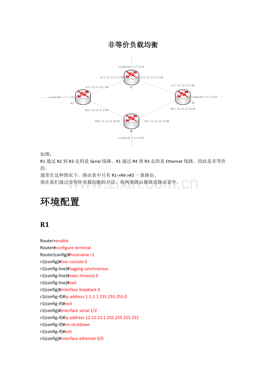 EIGRP非等价负载均衡.doc_第1页
