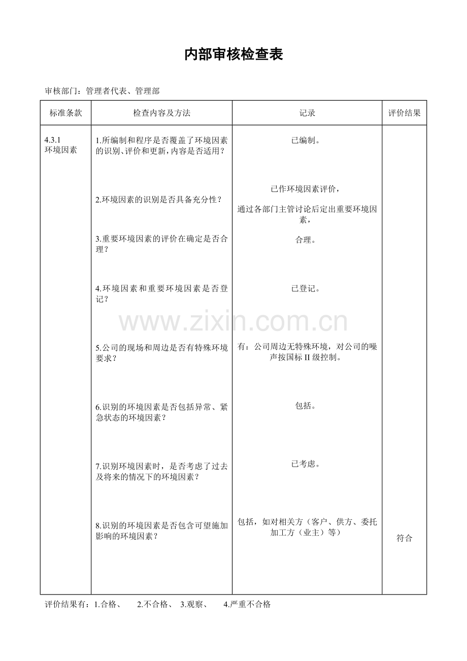 ISO14001内审查检表.doc_第2页