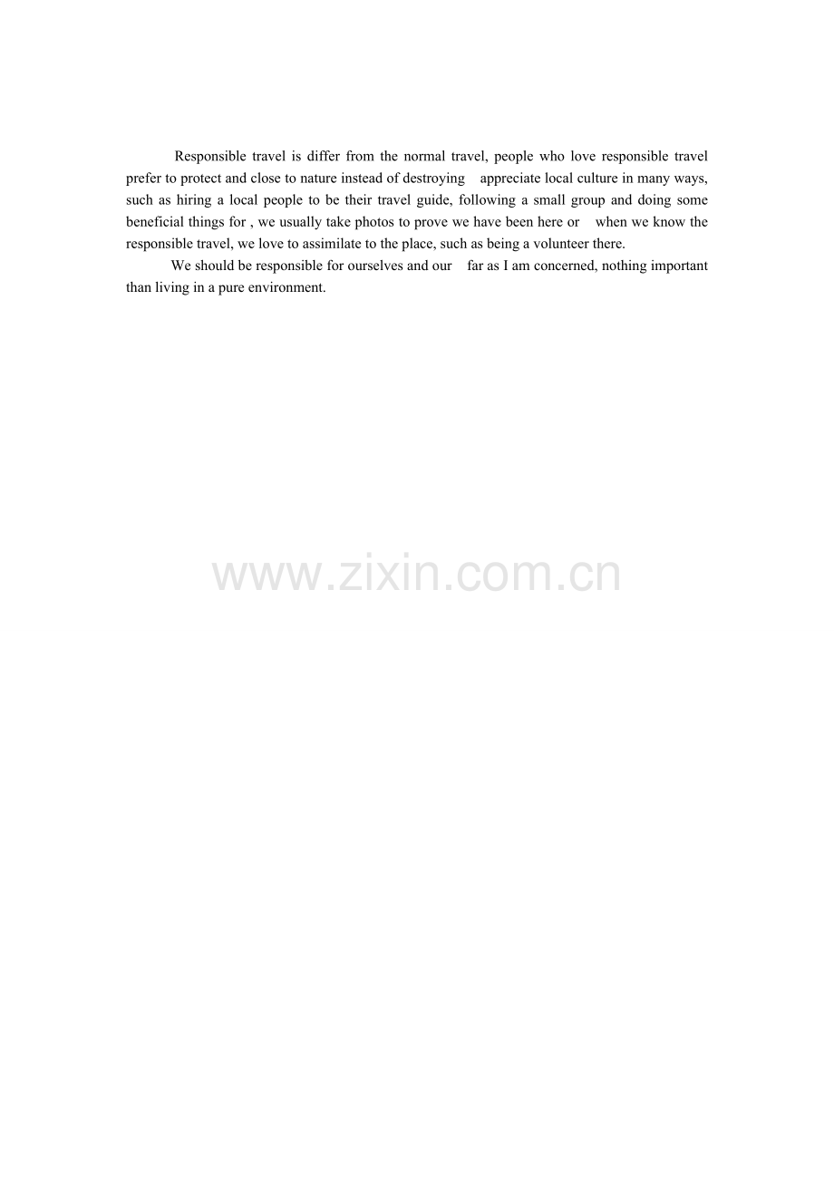 responsible-travel高二英语作文.doc_第1页
