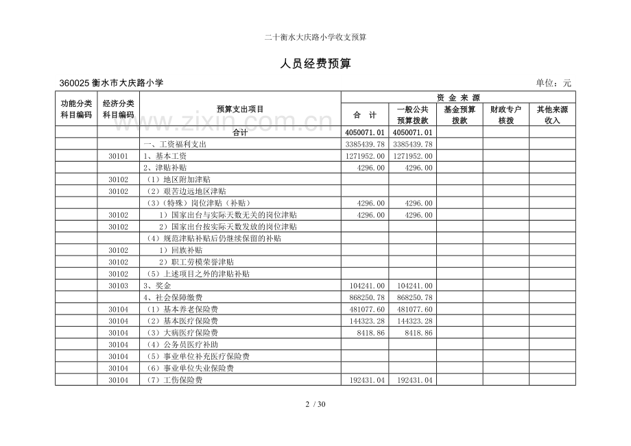 二十衡水大庆路小学收支预算.doc_第2页