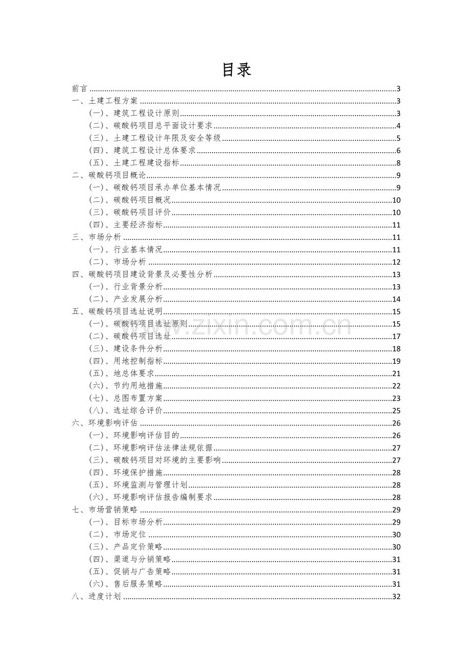 2024年碳酸钙项目可行性分析报告.docx_第2页