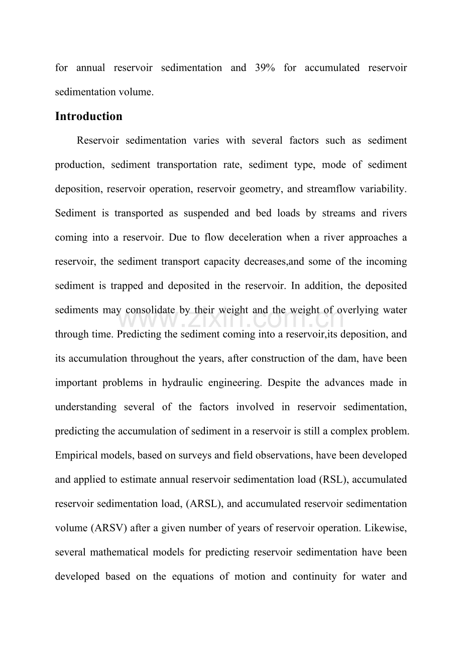 学位论文-—水库泥沙淤积的不确定因素分析--外文翻译.doc_第2页