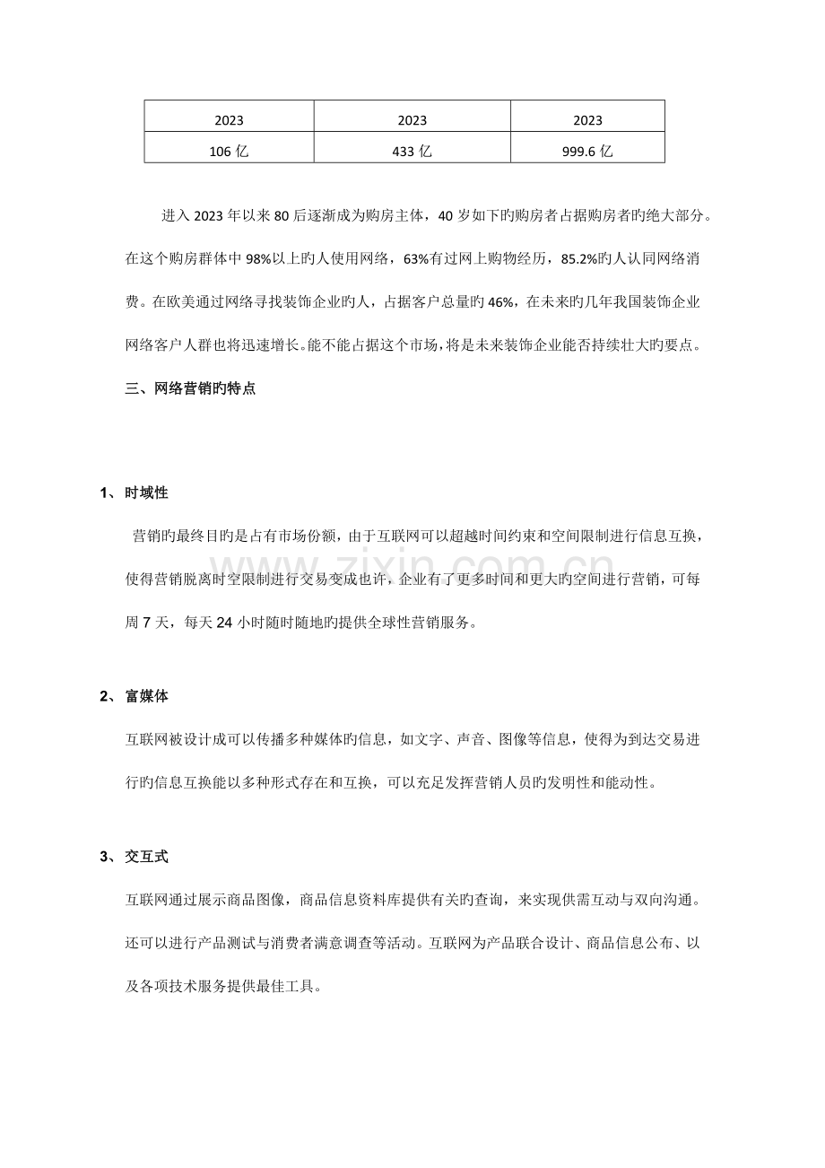 装饰行业网络营销方案范文.doc_第2页