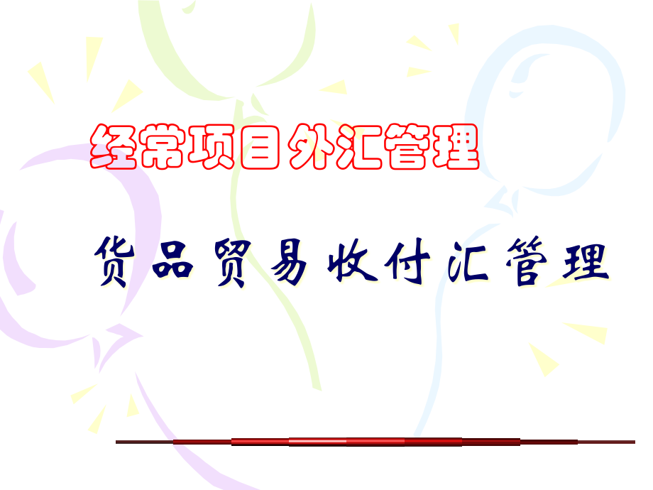 货物贸易收付汇管理.pptx_第1页