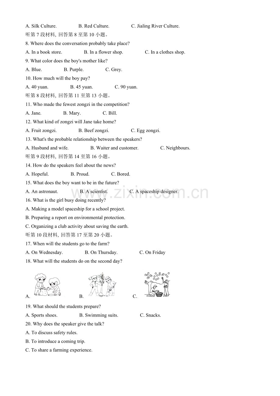 2024年四川省南充市中考英语真题（解析版）.docx_第2页