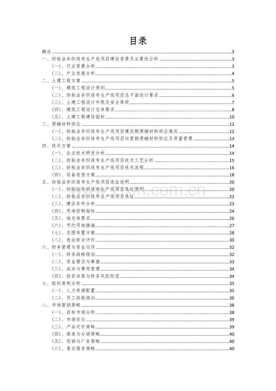 2025纺粘法非织造布生产线项目可行性计划书.docx_第2页