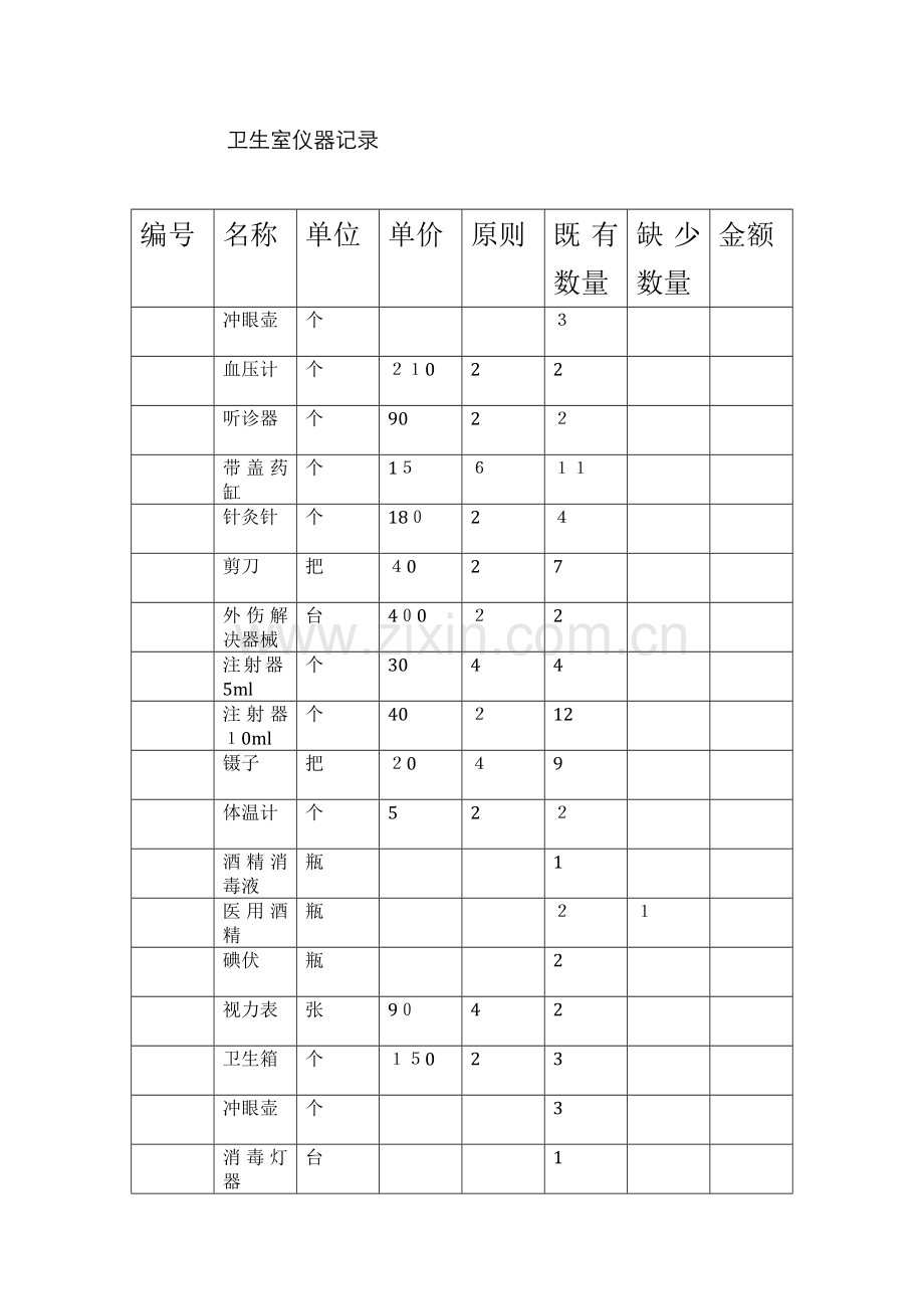 卫生室台账.doc_第1页