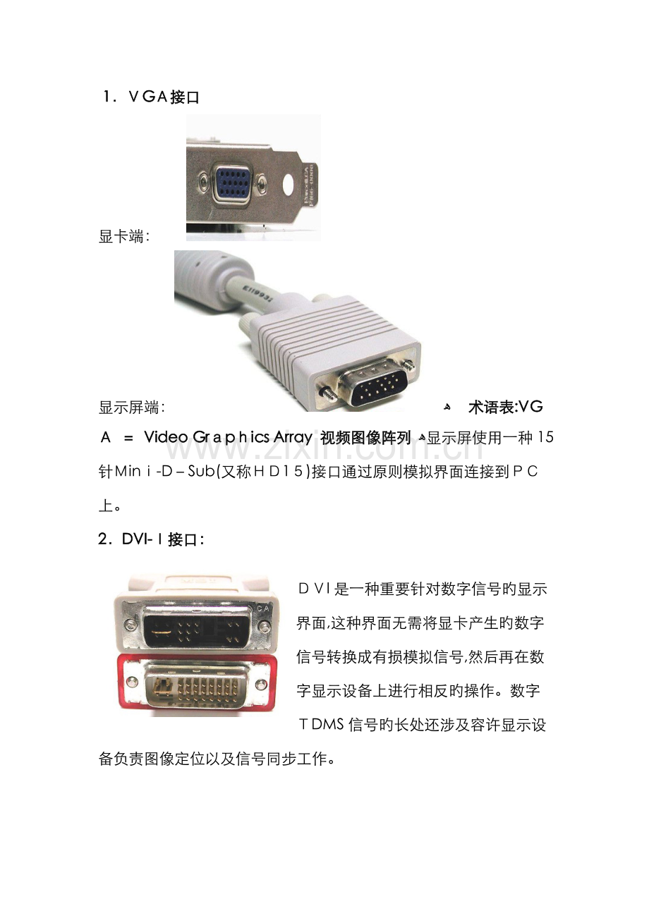 常见显卡接口汇总.doc_第1页