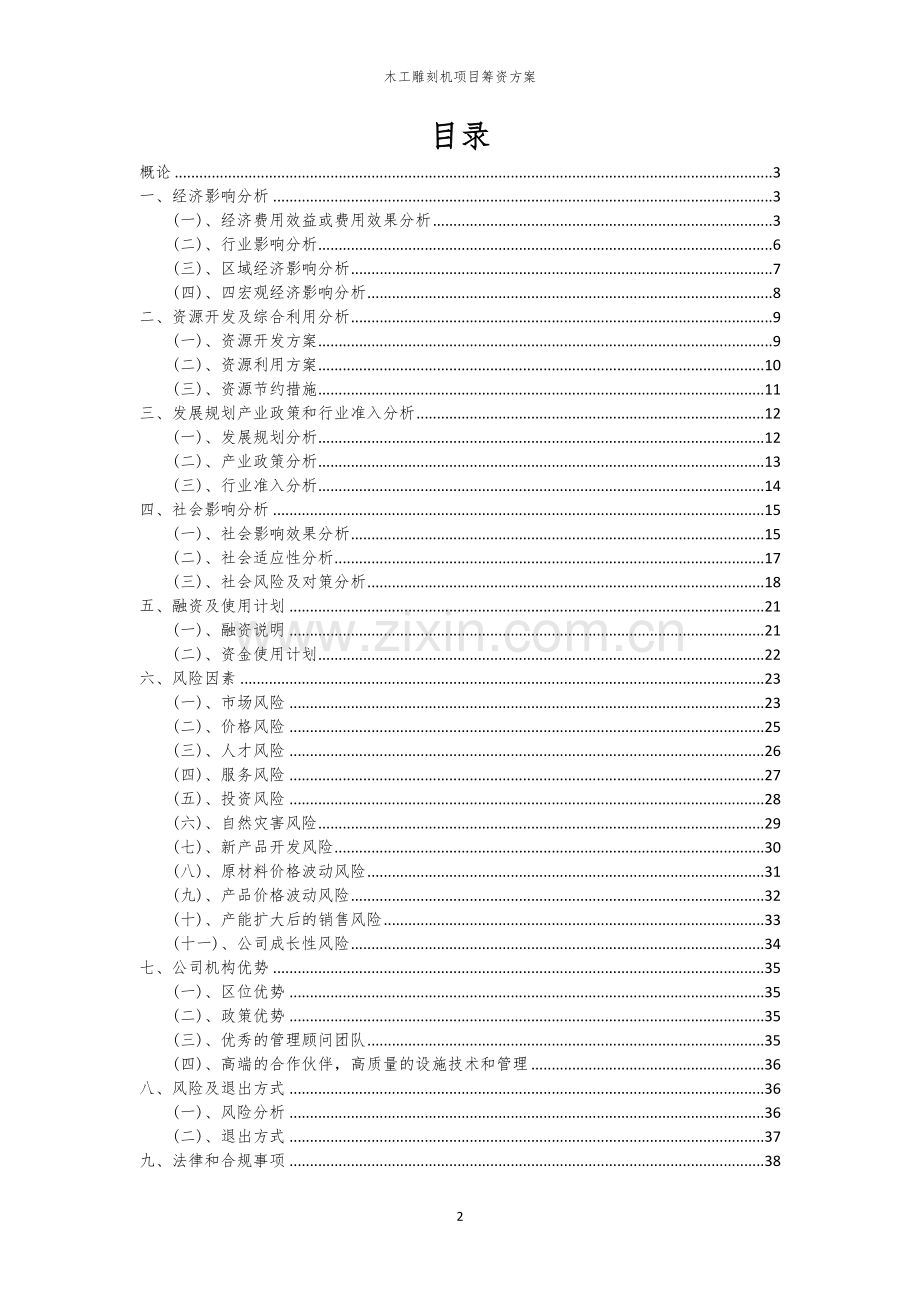 木工雕刻机项目筹资方案.docx_第2页