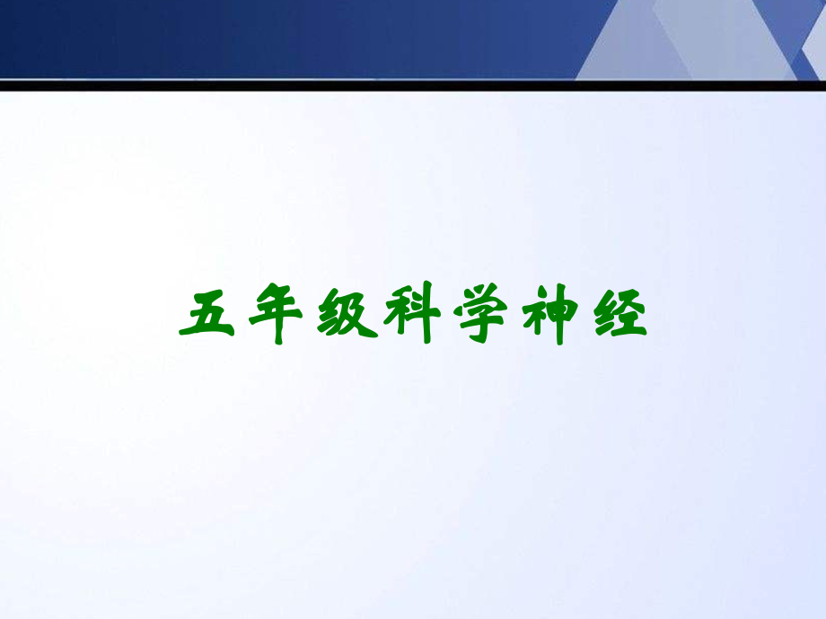五年级科学神经.ppt_第1页