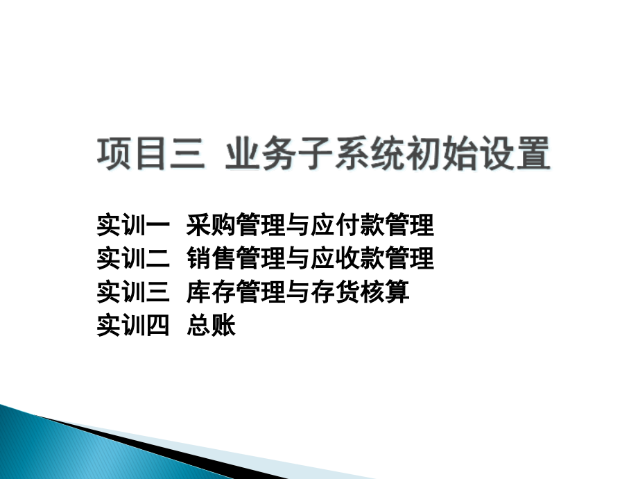用友u801业务子系统初始设置.pptx_第1页