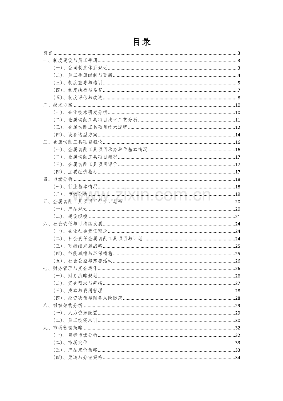 2025年金属切削工具项目可行性计划书.docx_第2页