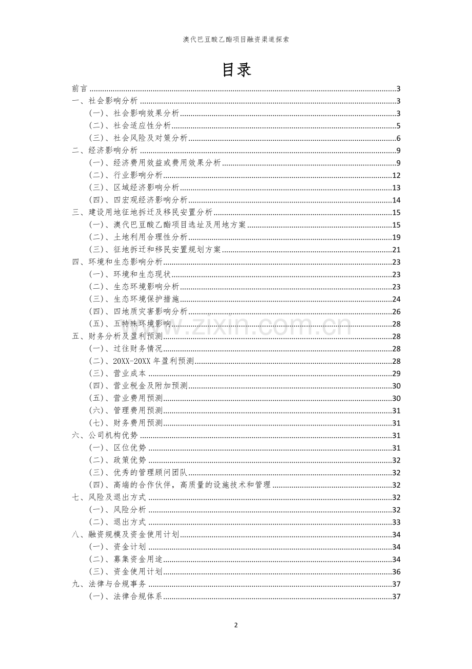 澳代巴豆酸乙酯项目融资渠道探索.docx_第2页