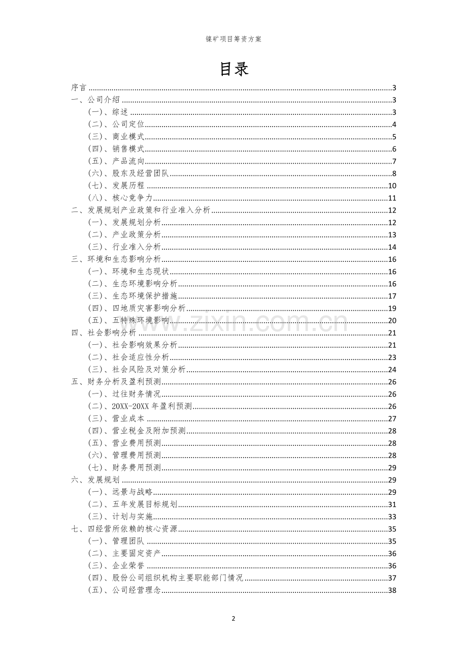 镍矿项目筹资方案.docx_第2页
