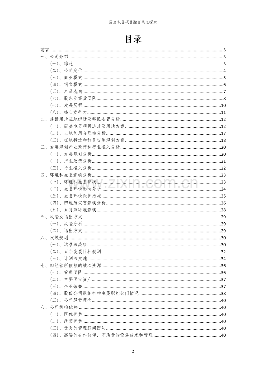 厨房电器项目融资渠道探索.docx_第2页