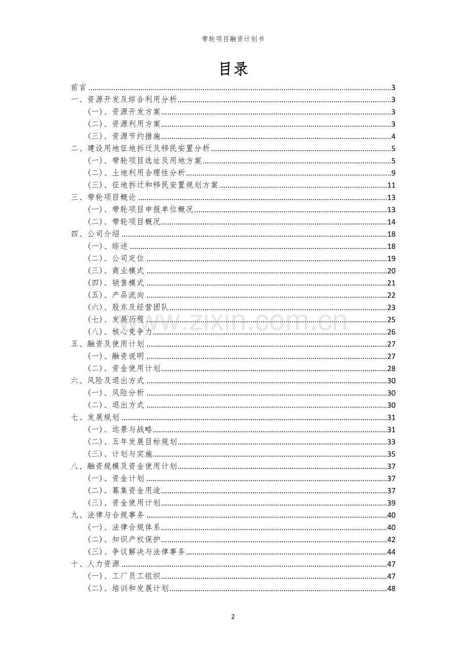 带轮项目融资计划书.docx_第2页