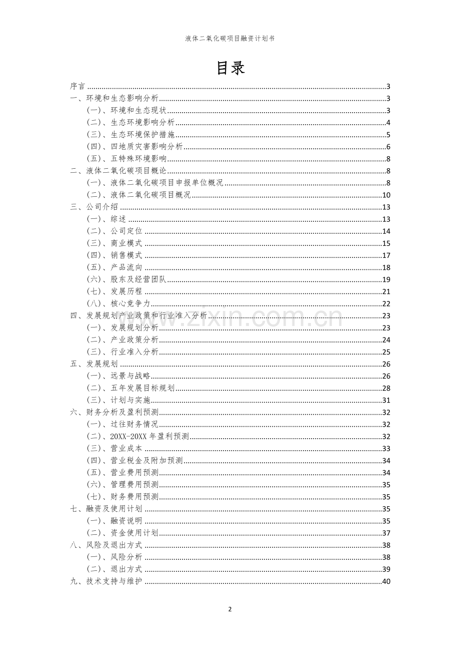 液体二氧化碳项目融资计划书.docx_第2页