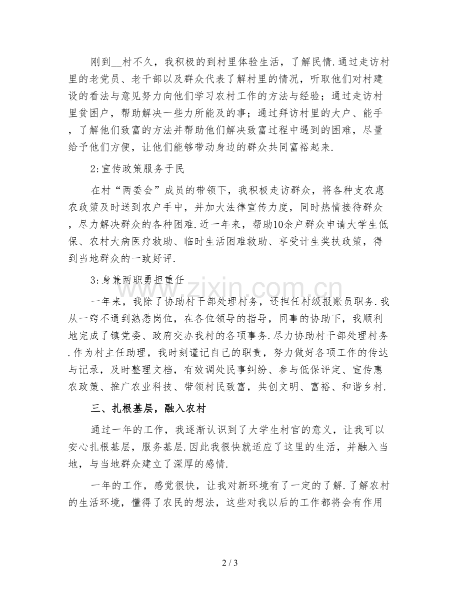 大学生村官个人年终工作总结范文(三).doc_第2页