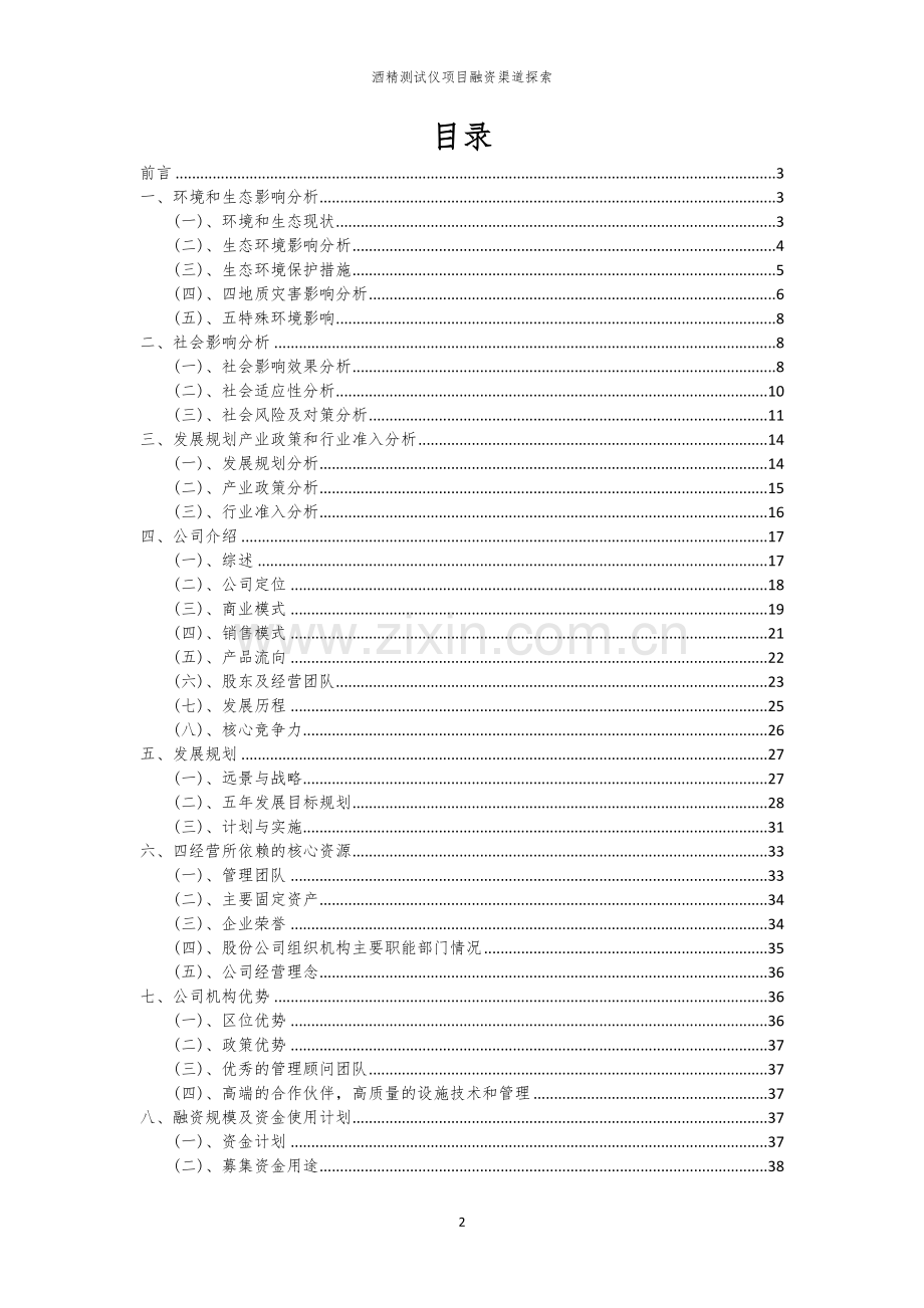 酒精测试仪项目融资渠道探索.docx_第2页