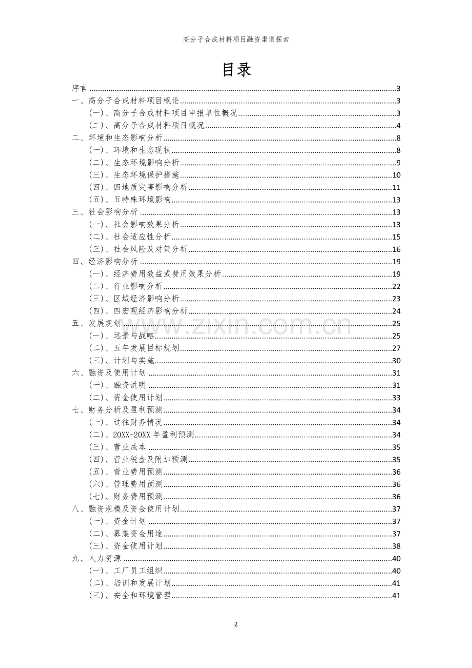 高分子合成材料项目融资渠道探索.docx_第2页